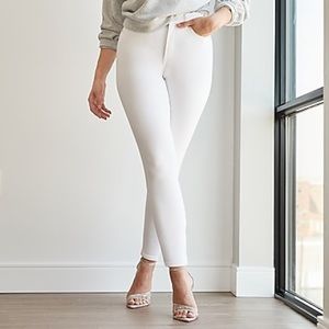 Express High Waisted White Curvy Supersoft Skinny Jeans